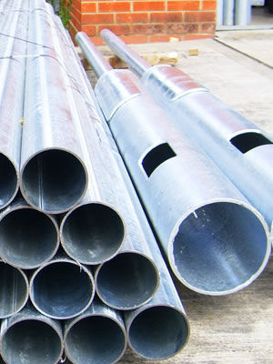 Galvanised posts